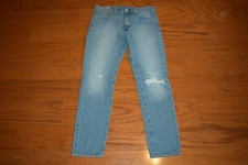Levi's PREMIUM 510 - SUPER SKINNY Stretch Blue Jeans - Men Size 30 x 30 Distress