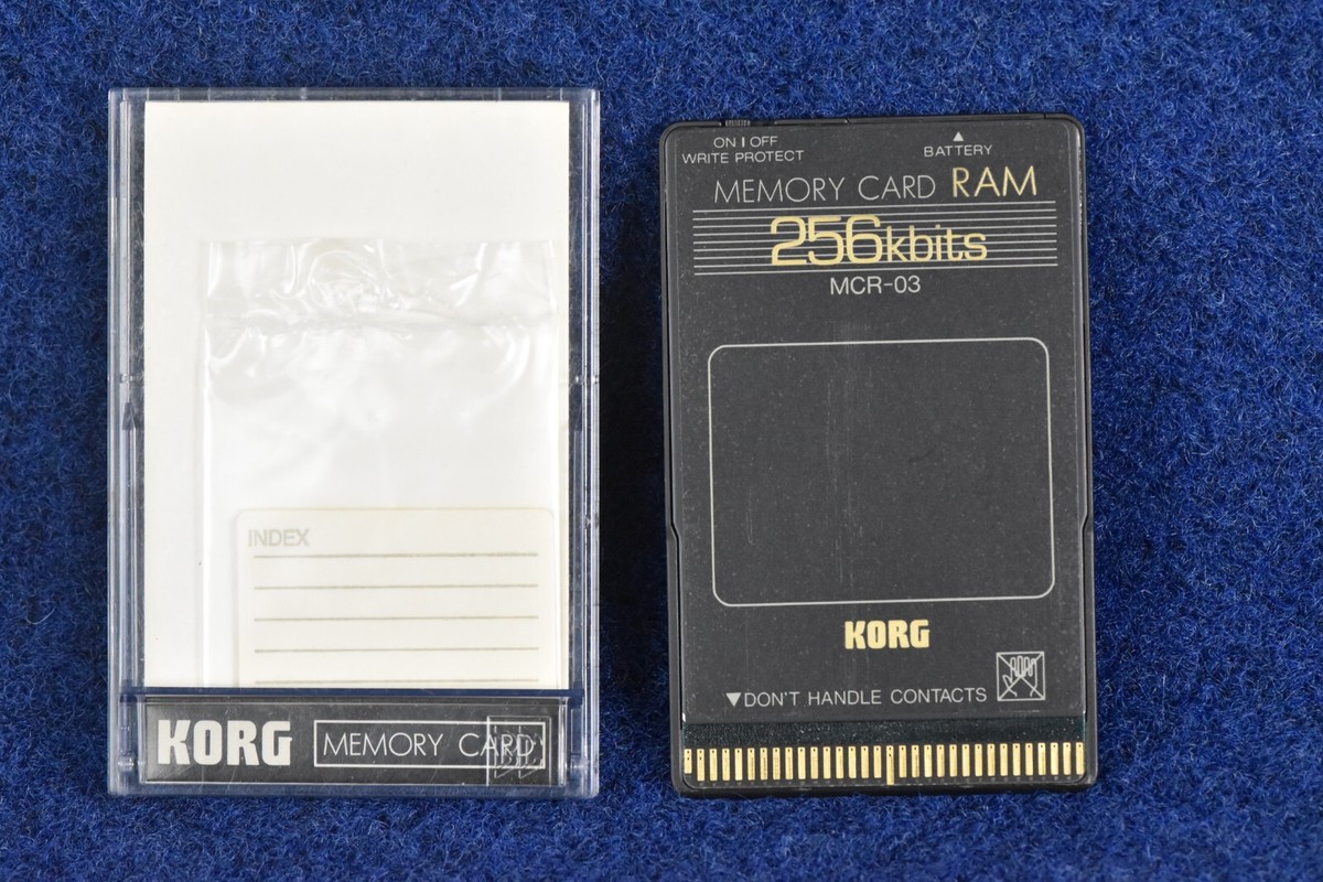 KORG MCR-03 256 Kbits RAM Memory Card In Excellent working KORG MCR-03 256 Kbits RAM Memory Card In Excellent working