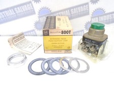 Allen Bradley 800T-B1B SER. N Green Non Illum. 30mm MOMENTARY Push Button NIB