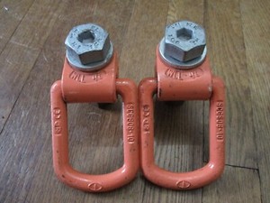 2) Carcano Cartec Lashing Point Load Hook 4 Tons, Thread M24 IF USED VERY LITTLE