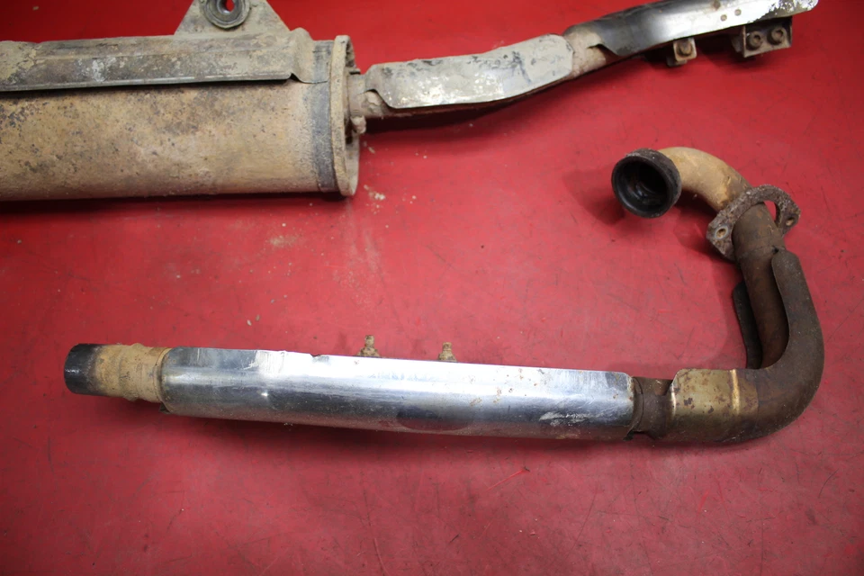 2005 YAMAHA BRUIN 350 SISTEMA DE EXAUSTÃO COMPLETO SILENCIADOR DE TUBOS - Imagem 2 de 4