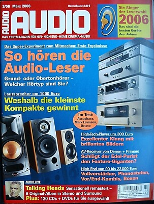 AUDIO 3/06,DENSON B 110,MARANTZ PM 15,MUSICAL FIDELITY A 3,5,LUXMAN R 1033,DENON