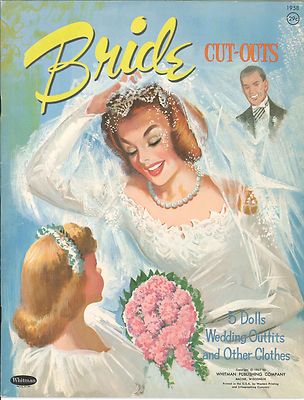 VINTAGE UNCUT 1963 BRIDE PAPER DOLLS ~WHITMAN~ORG SZ HD~LASER REPRODUCTION~NO1 S