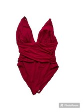 La Blanca Rubi Red One Piece Swimsuit Size 12 NWT Msrp 125