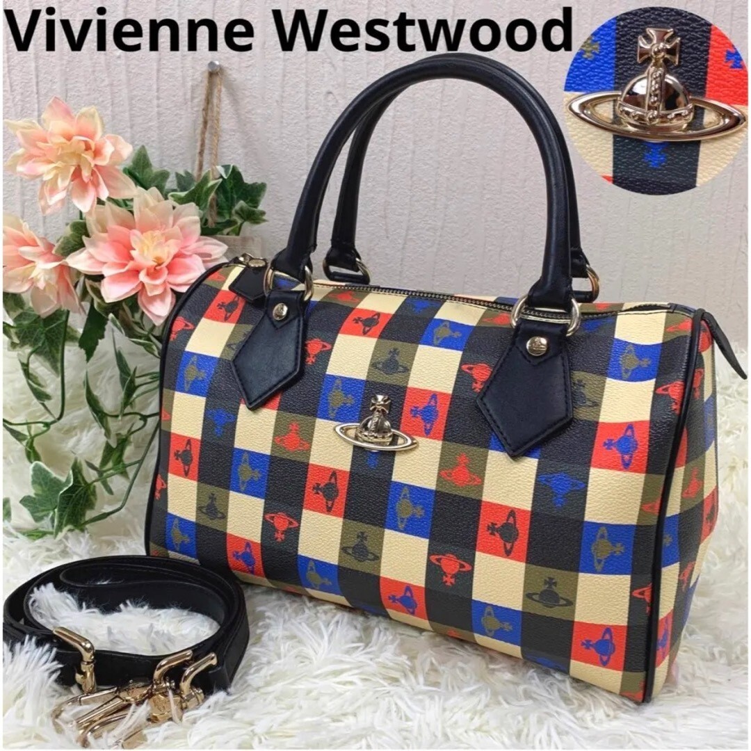 Vivienne Westwood 2way Boston Back Orb Logomania Multicolor | eBay 