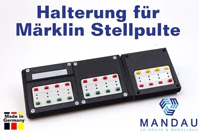 MANDAU3D Halterung für Märklin Schaltpult - Stellpult Weiche 72710 72720 72740