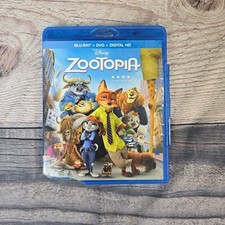 Zootopia Blu-ray, 2016 Bluray DVD Disney Animation Kids Family Movie