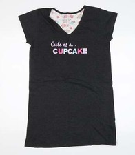 Secret Possesions Womens Grey Cotton Blend Top Dress Size M Cute as a cupcake