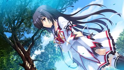 Anime koiken otome black hair blush clouds game cg  Custom Playmat Mat Pad