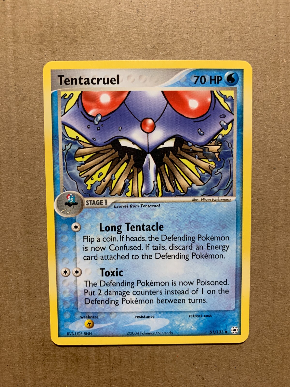 Tentacruel 51/101 EX Hidden Legends - Uncommon Pokemon Card - NM/Mint