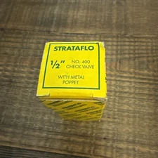 STRATAFLO 1/2" No. 400 Check Valve 200 PSI Metal Poppet