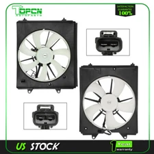 Radiator Condenser Cooling Fan Assembly For 2011-2015 2016 2017 Honda Odyssey