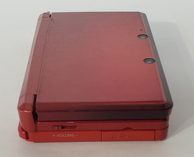 Nintendo 3DS Flame Red Handheld Console With Charger CTR-001 Tested and Working