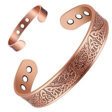 Pulsera magn tica ajustable de cobre puro al 99.9 para hombres y mujeres