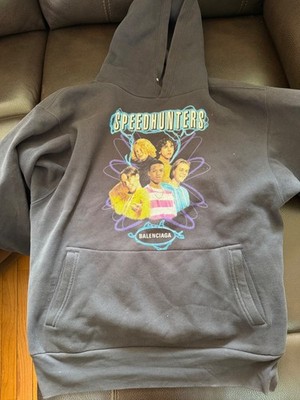 BALENCIAGA Speedhunters Authentic oversized black hoodie size xs