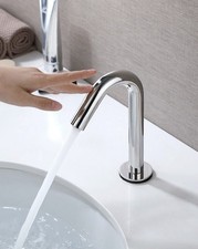 Auto Electronic Sensor Touchless Commercial Free Hands Tap Bathroom Sink Faucet