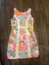Lilly Pulitzer Target Pink Nosey Posie Shift Mini Dress 6