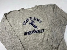Vintage 70s Ridin-Hy-Ranch Warrensburg New York Sweatshirt Tri Blend Crewneck