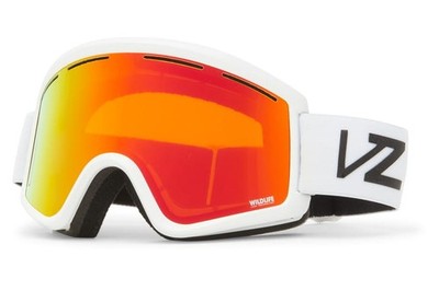 SKIBRILLE VONZIPPER CLEAVER WHITE GLOSS WAVEY WILDLIFE FIRE CHROME + YELLOW GMSN