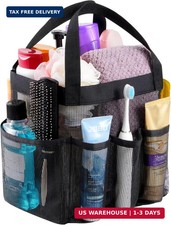 Mesh Shower Caddy Portable for College Dorm Room Essentials with 7 Pockets, Free