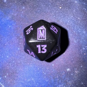 Marvel Super Heroes Spindown Die / Dice Magic the Gathering / MTG Black/Purple