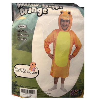 T-Rex Dinosaur Costume Hoodie Dress for Girls 7 to 8 Years Dino Outfit Size M