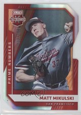 2021 Panini Elite Extra Edition Prime Numbers C Die-Cut 19/204 Matt Mikulski 1u6