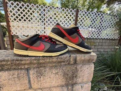 (USED) SHOOT OFFER-Nike Dunk Low Premium SB Iron Man 2008 Black/Atom Red Size 11