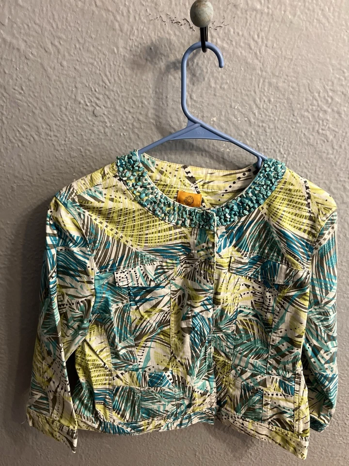 Womens Cropped Jacket Ruby Road  Size 10 - Image 3 of 4