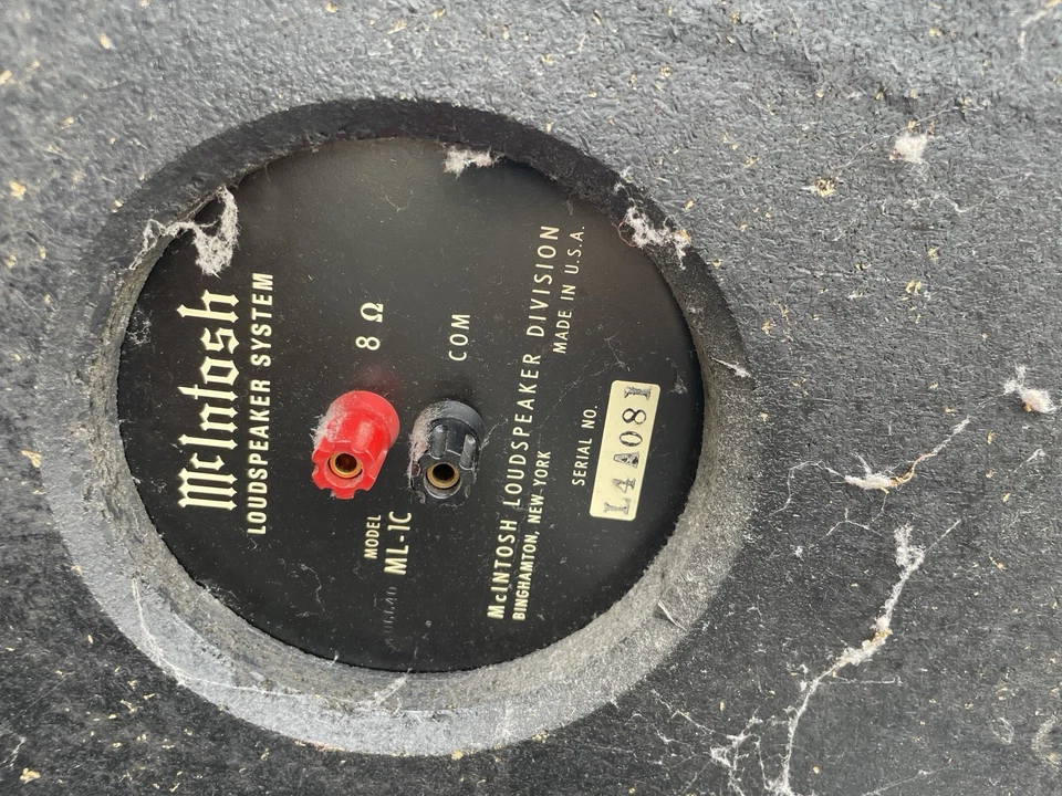 RARO Par De Altavoces McIntosh Ml-1c ML1C De Colección Foto 3 de 3
