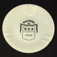 VTG 1960's MATTEO's JORDAN GIORDANO RESTAURANT MCM CERAMIC ASHTRAY TRINKET DISH