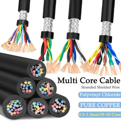 Pure Copper Multi Core Stranded Shielded Control Signal Cable Electrical Wire - Image 1 of 4