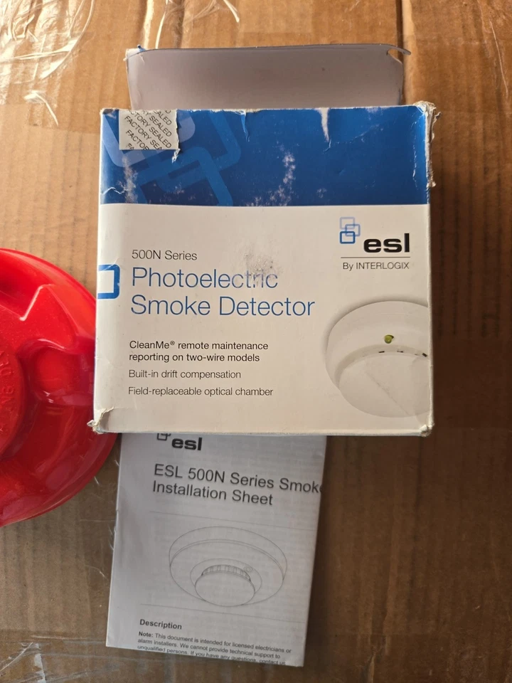 Detector de fumaça fotoelétrico ESL Interlogix 500N Series caixa aberta - Imagem 3 de 3