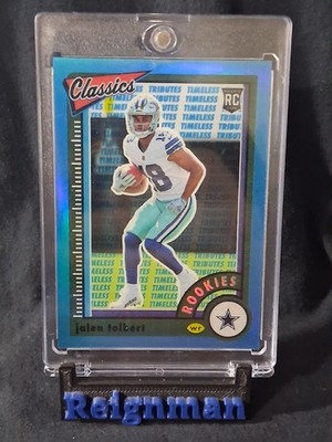2022 Panini Classics Jalen Tolbert #176 Dallas Cowboys #'d 3/5 Blue Rookie
