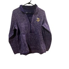 Antigua Purple Minnesota Vikings Heathered Qu...