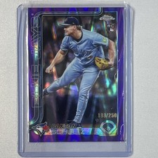 2025 Topps Chrome Update Purple RayWave Refractors #USC101 Paxton Schultz Jays