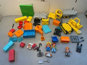 Lego Duplo 10813 Big Construction Site - Bulldozer, Digger, Dump Truck COMPLETE!
