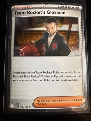 Team Rocket's Giovanni (Cosmos Holo) 174/182 Pokemon Promo NM
