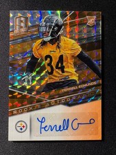 2018 PANINI SPECTRA TERRELL EDMUNDS ORANGE RC AUTO /10 PITTSBURGH STEELERS