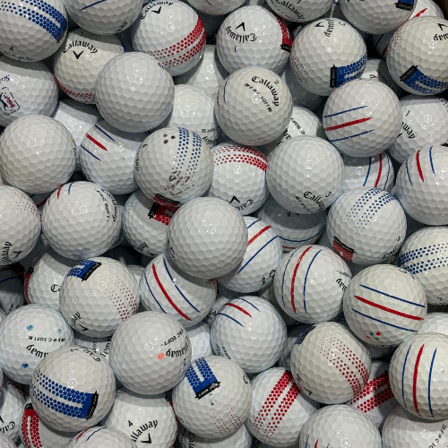 50 Pack White Callaway ERC Soft Triple Track Used Golf Balls AAA 3A Bulk Balls