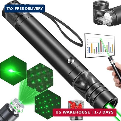 Rechargeable Green Laser Pointer, Long Range Laser Pointer Pen High Power