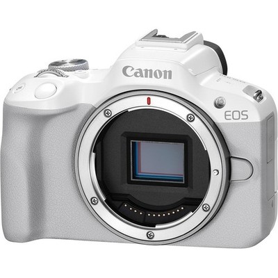 (Open Box) Canon EOS R50 24.2 MP Mirrorless Camera - White (Body Only ...