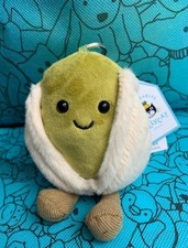Jellycat Amuseables Horatio Pistachio Bag Charm   Cute Plush Keychain Toy