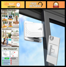 Sliding Door Lock 2 Pack - Child Safety Lock, Easy Install for Glass Doors Win
