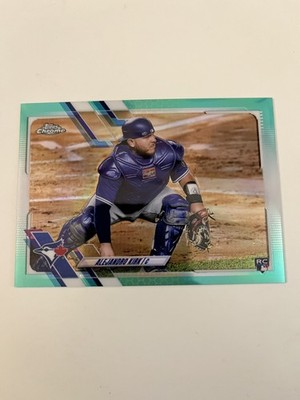 2021 Topps Chrome Alejandro Kirk Aqua Refractor Rookie Card RC #71 Mint #/199