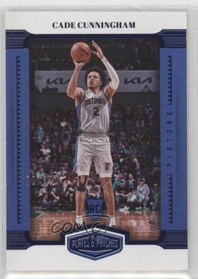 2021 Panini Chronicles Plates and Blue 70/99 Cade Cunningham Rookie Patch RC 8sr