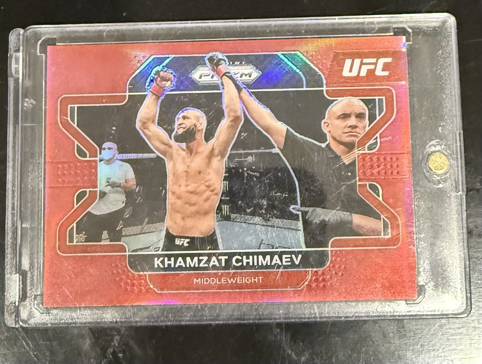2022 Panini Prizm UFC - Khamzat Chimaev #94 Red Prizm /299