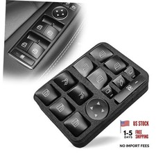 Pleoos Glass Lift Button Trim Cover for Car Window - Door Switch Decor Cover