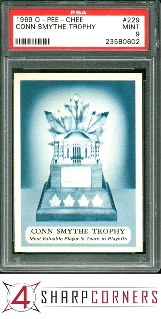 1969 O-PEE-CHEE #229 CONN SMYTHE TROPHY POP 5 PSA 9 SET BREAK