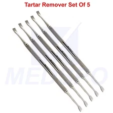 Dental Tartar Plaque Remover Scaler Set Of 5 Dog Teeth Scraper Calculus Remover